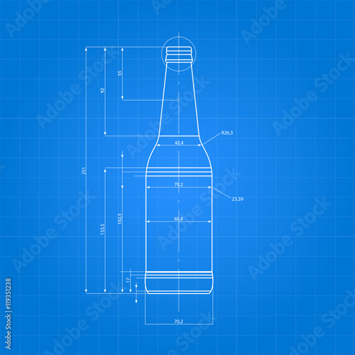 Print Of Beer Bottle