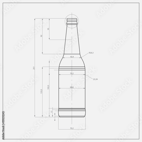 Print Of Beer Bottle