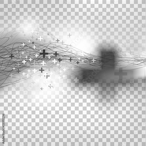 Abstract medic illustration with pluses