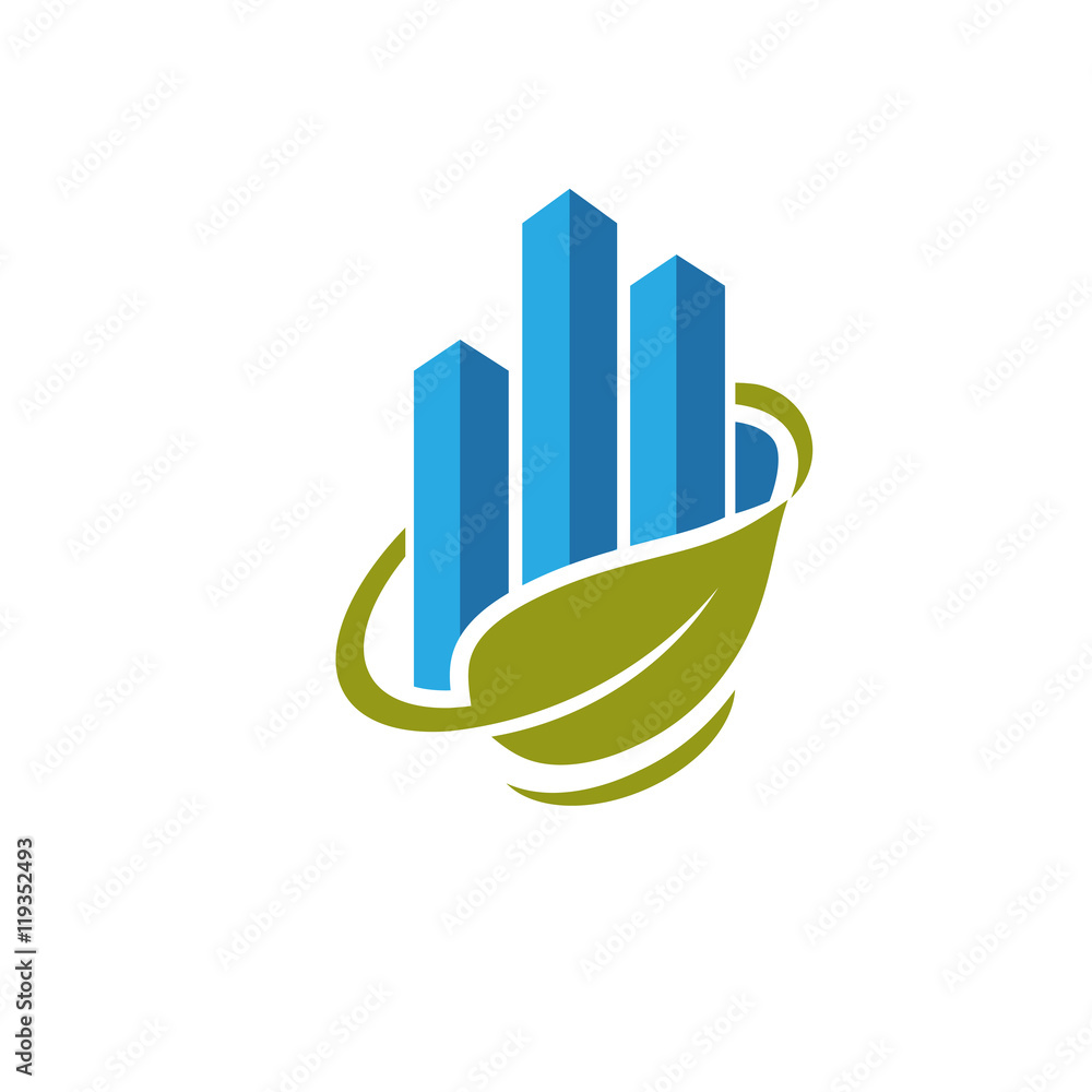 best business success marketing and green finance logo best business success marketing and green finance logo