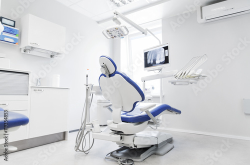 Photo interior of new modern dental clinic office