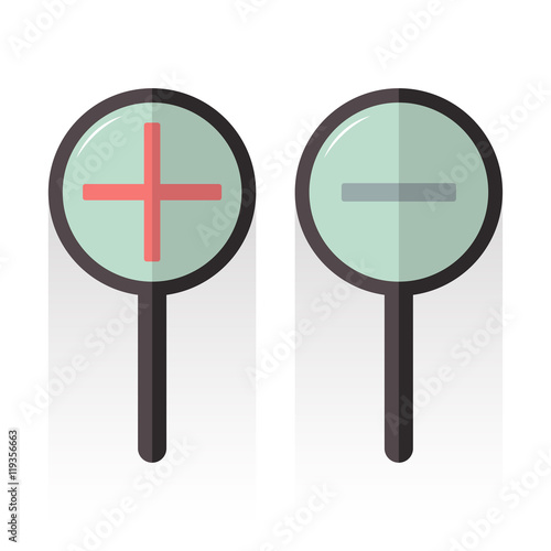 magnifying glass and diminutive glass