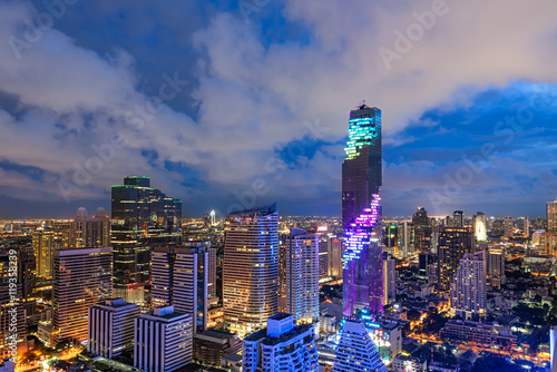 Bangkok view Mahanakhon is the new highest building in Bangkok. Rising building