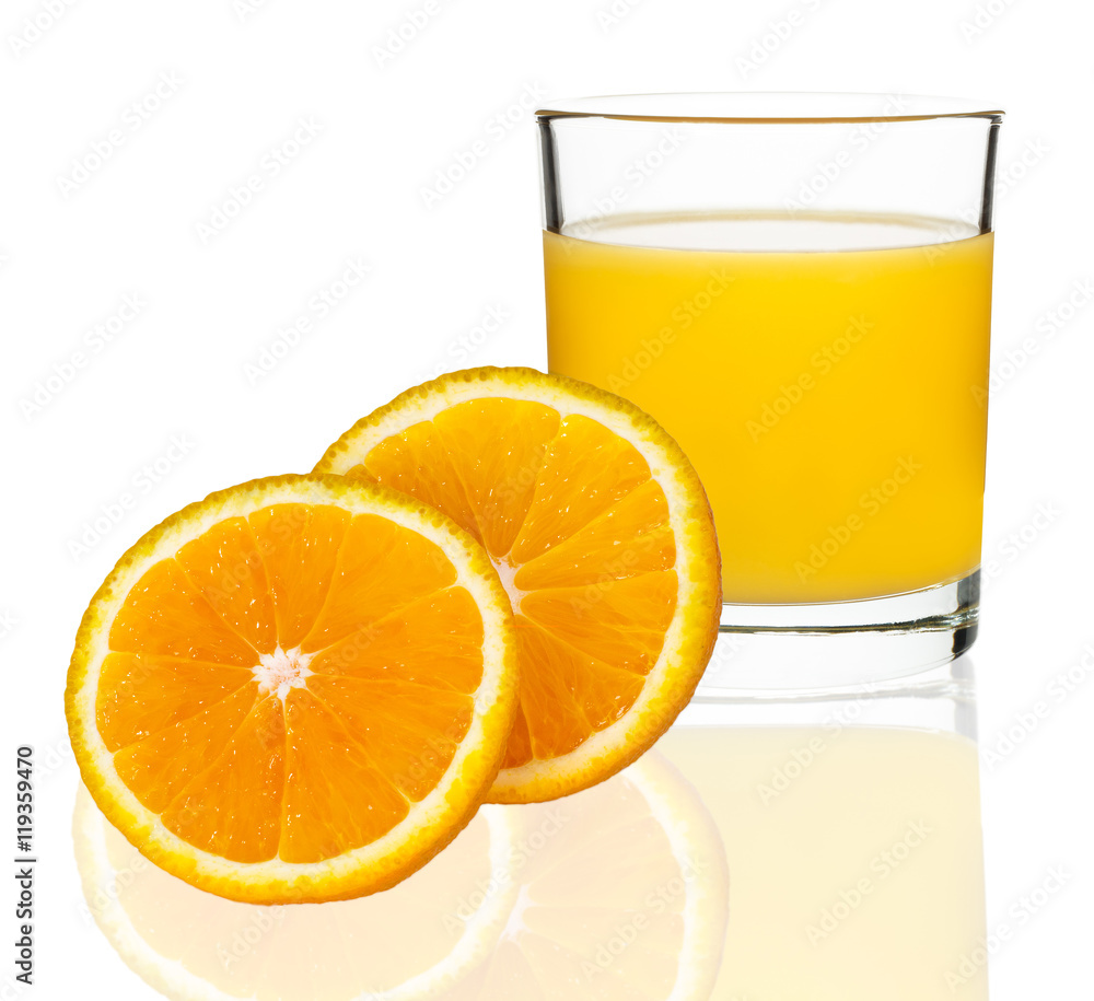 orange juice in a glass with oranges orange juice in a glass with oranges