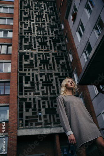 beautiful girl with urban background © Aliaksei Lasevich