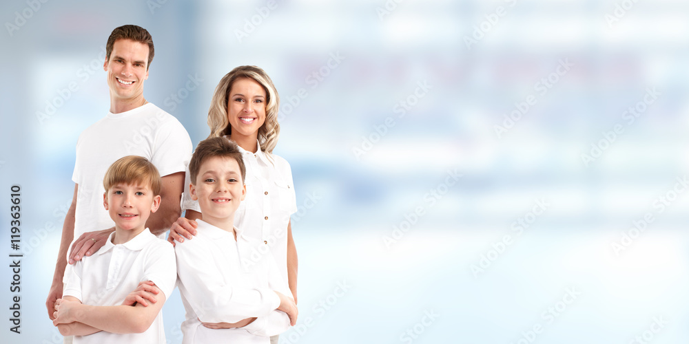 Happy family with kids Happy family with kids