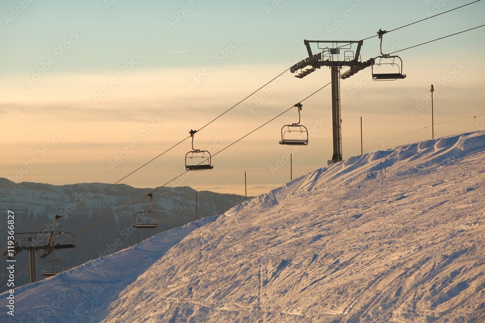 Ski Lift Afternoon