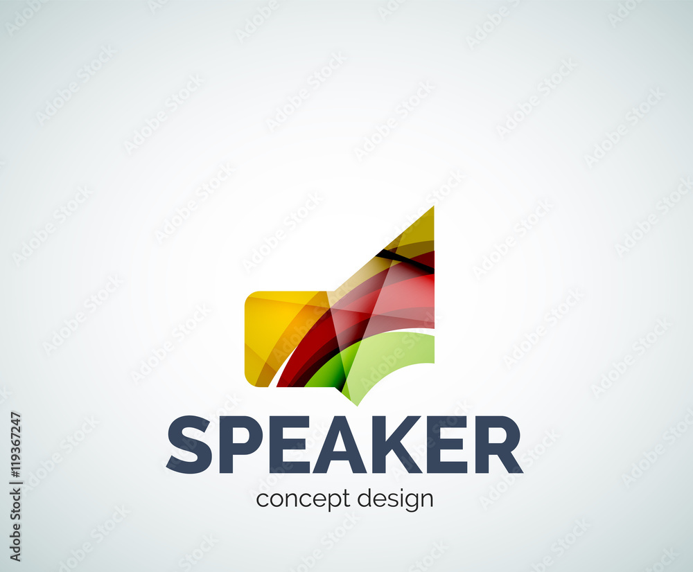 Speaker logo business branding icon