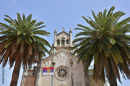 The Orthodox Church of Archangel Michael, located in the main square of old town Herceg Novi, was built between 1883 and 1919 out of Korcula stone.
 photo