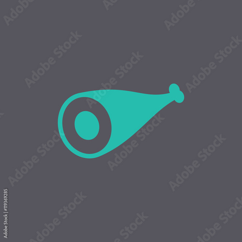 Meat icon. Flat design style.