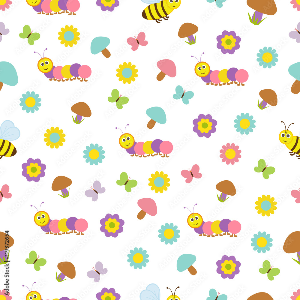 Vector seamless texture children. Vector seamless texture children.