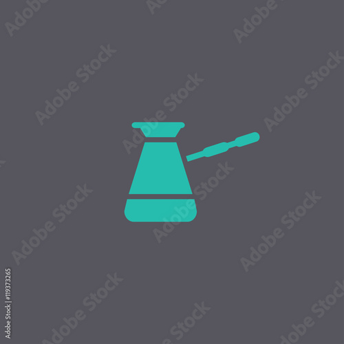 The turk icon. Coffee symbol. Flat Vector illustration