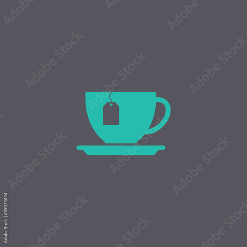 cup with tea bag icon