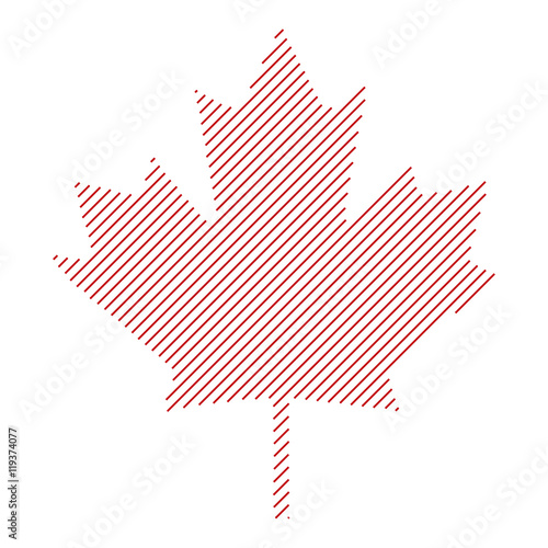 Abstract maple leaf