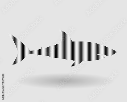 Abstract shark