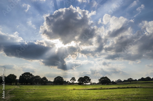 Sunburst Clouds photo