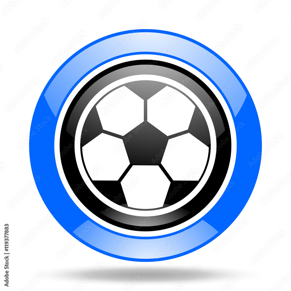 soccer blue and black web glossy round icon soccer blue and black web glossy round icon