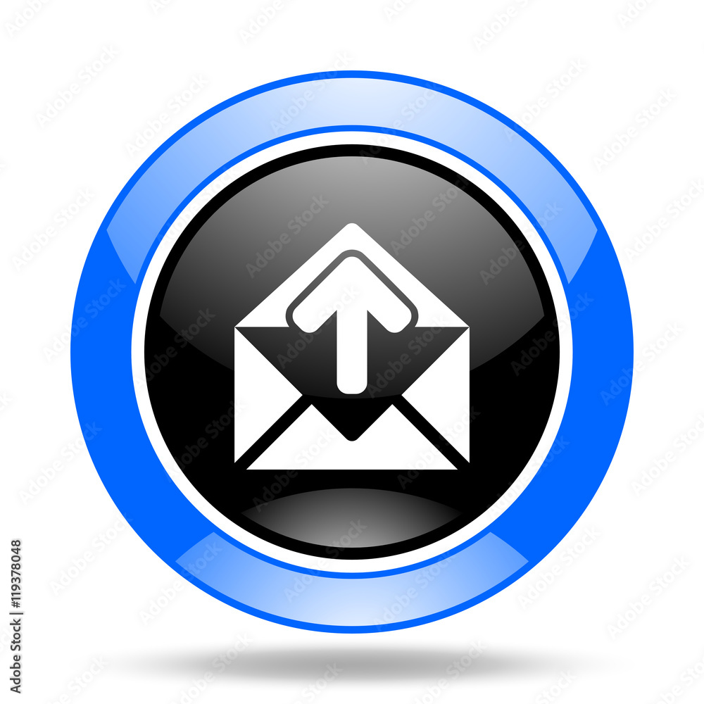 email blue and black web glossy round icon email blue and black web glossy round icon
