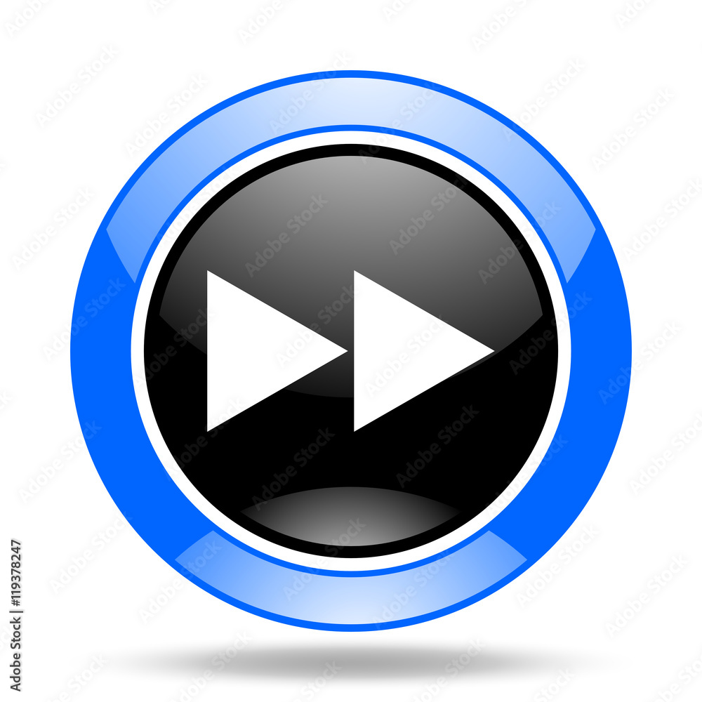 rewind blue and black web glossy round icon rewind blue and black web glossy round icon