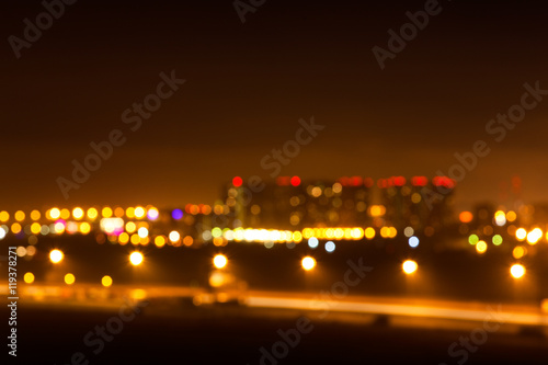 blurred city