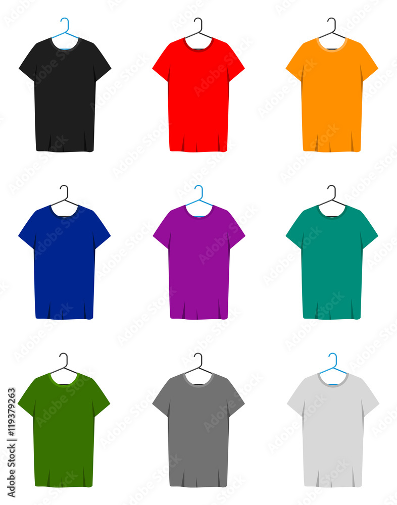 Short Sleeve T-shirts Template