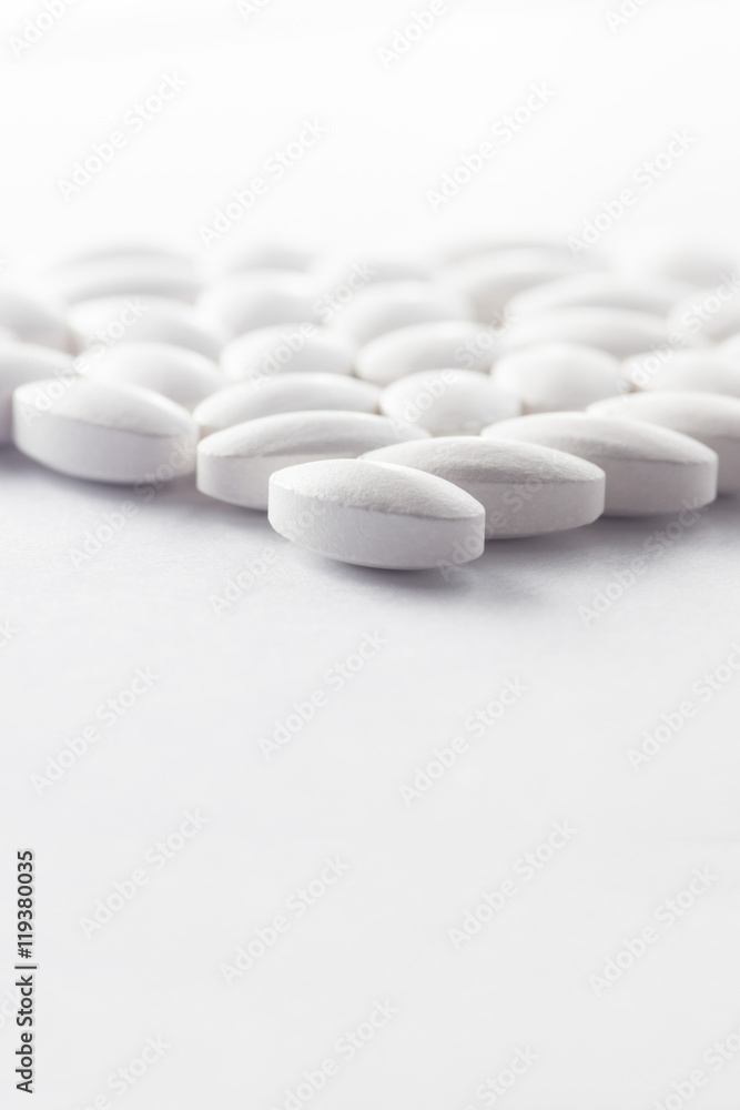 Multiple pills depicting medical treatment or pahrmaceutical ind Multiple pills depicting medical treatment or pahrmaceutical ind