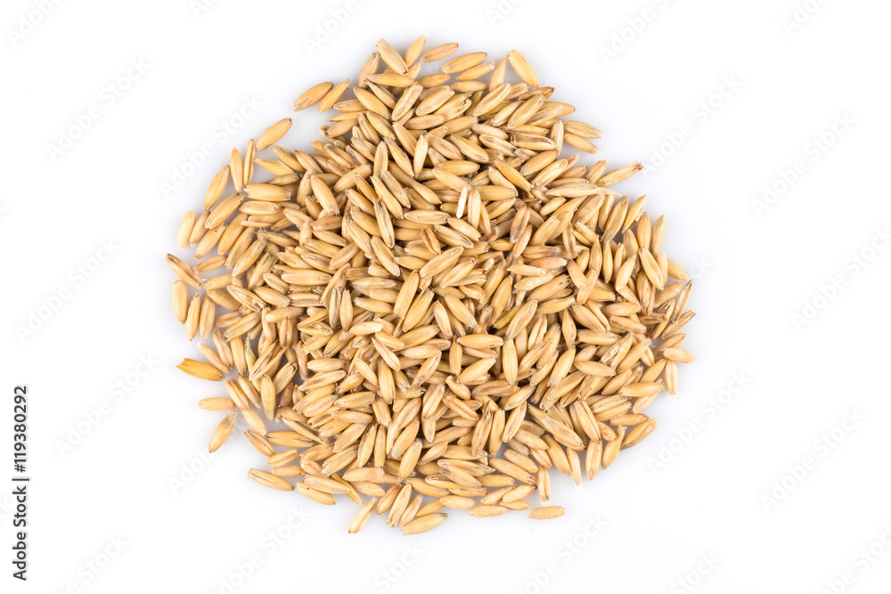 pile of organic oat grains pile of organic oat grains