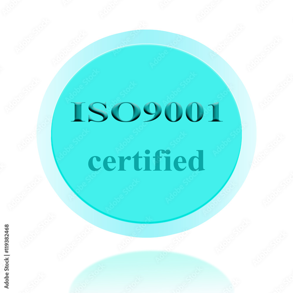 ISO9001 certified icon or symbol image concept design for business and use in company system. ISO9001 certified icon or symbol image concept design for business and use in company system.