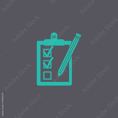 Pictograph of checklist