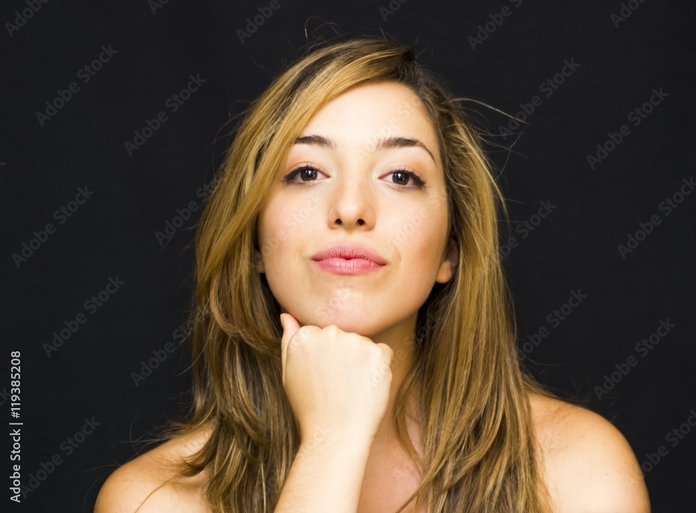 Fototapeta premium Portrait of a beautiful woman