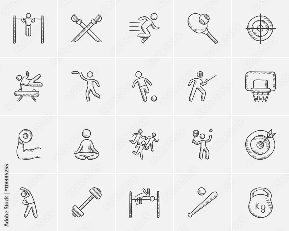 Travel and holiday sketch icon set Royalty Free Vector Image
