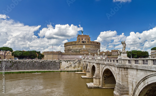 bridge of Sant'angelo in Rome