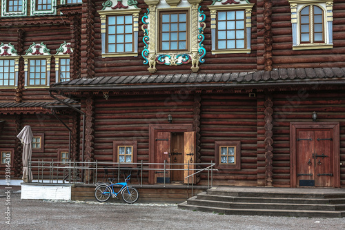 Someone has arrived to the imperial palace of Alexey Romanov in Kolomna in Moscow by bicycle.