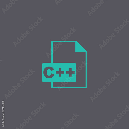 C Icon. Vector concept illustration for design