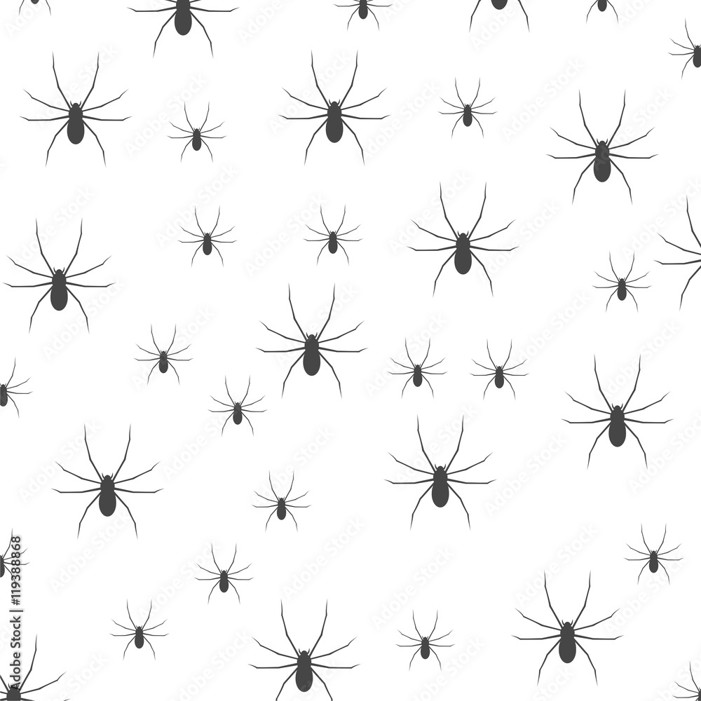 Seamless pattern with spider symbol Seamless pattern with spider symbol