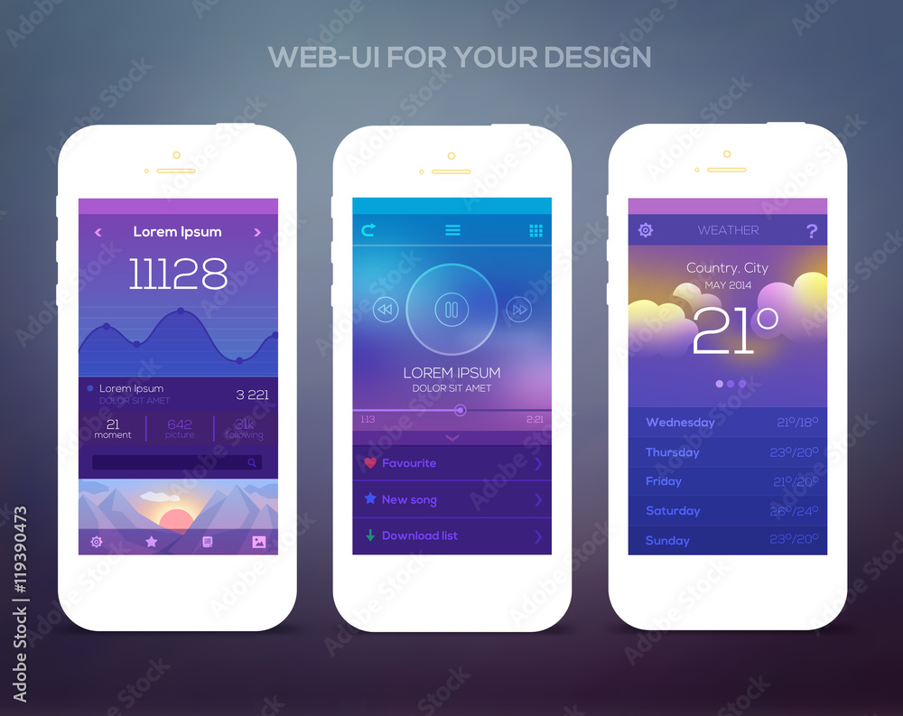 Mobile application interface design Mobile application interface design