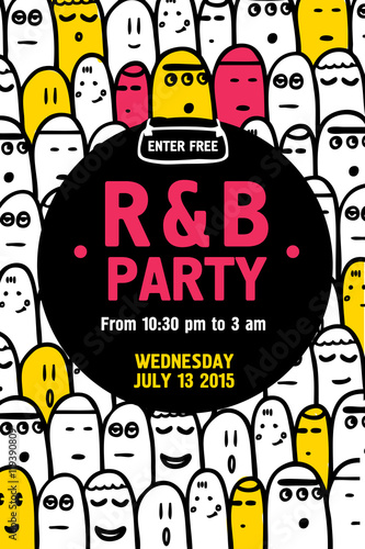 Party Invitation Flyer Design Template