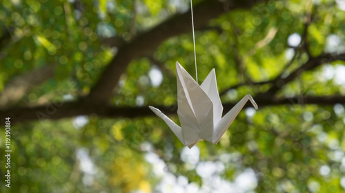 Оригами, птица.  photo