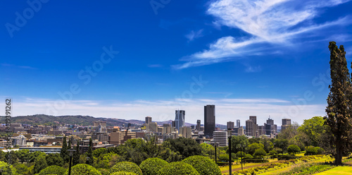 Obraz na płótnie Republic of South Africa. Pretoria - capital city, Gauteng Province. Cityscape seen from the Union Buildings w salonie