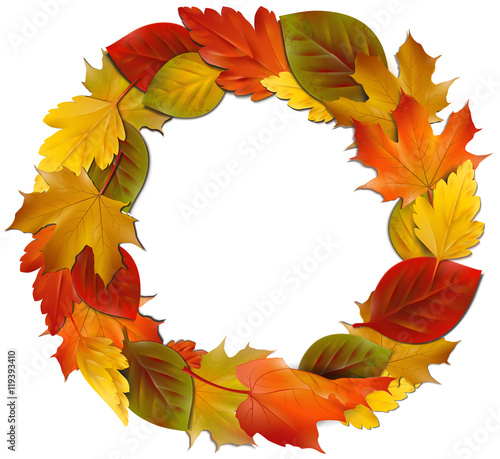 Herbstblätter Kranz 