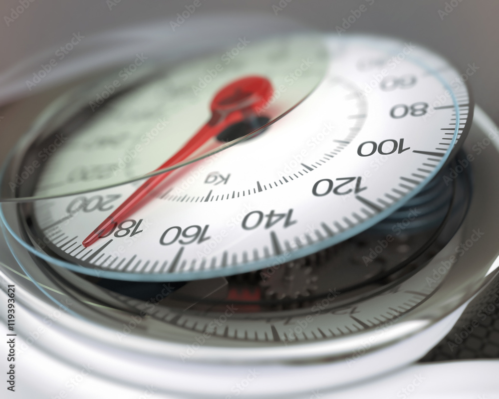 The balance display, broken with excess weight. The balance display, broken with excess weight.