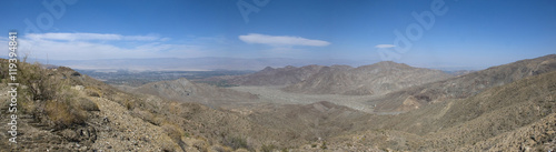 Panoramalandschaft der Wüste des Anza Borrego Desert State Park, Kalifornien