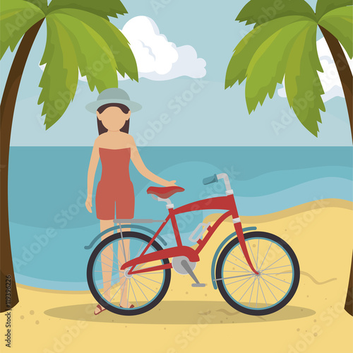 summer vacation holiday icon vector illustration design