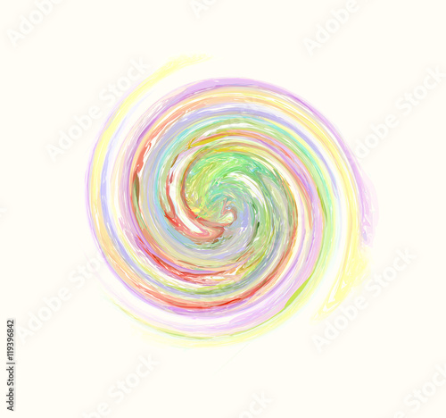 beautiful multicolored spiral pattern