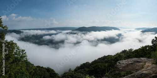 Grand View or Grandview in New River Gorge © steheap