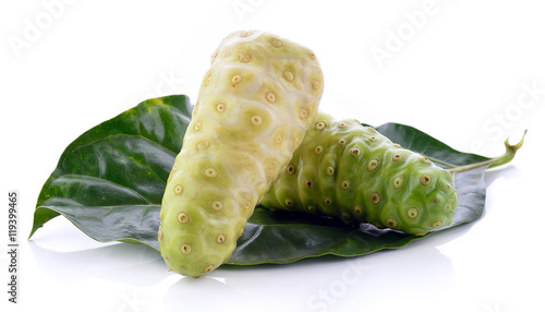 Exotic Fruit - Noni isolated on the white background.