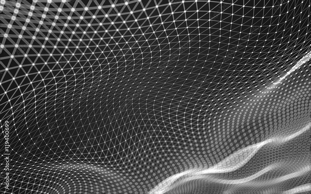 Abstract polygonal space low poly dark background, 3d rendering Abstract polygonal space low poly dark background, 3d rendering