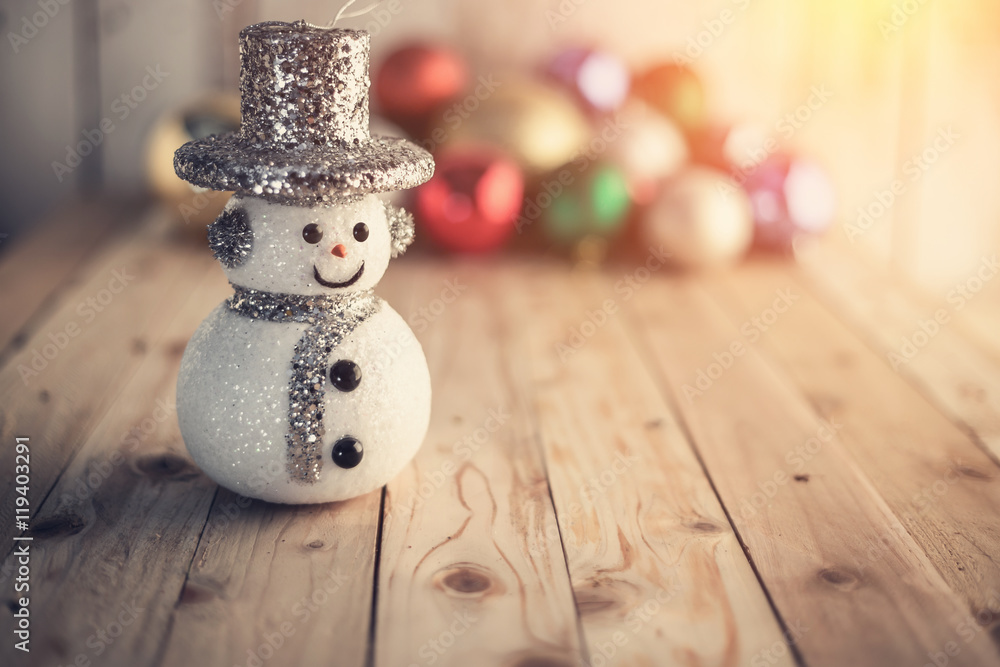 Obraz premium Christmas background with festive decoration