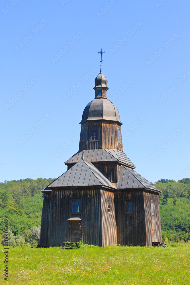 Old ukrainian wooden church