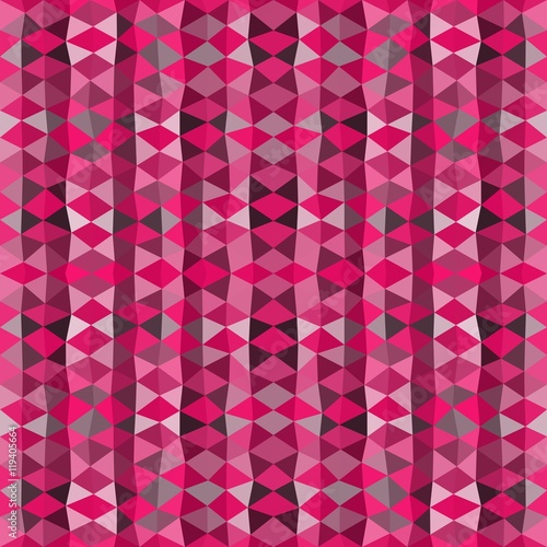 Colorful mosaic background. Pink triangle wallpaper
